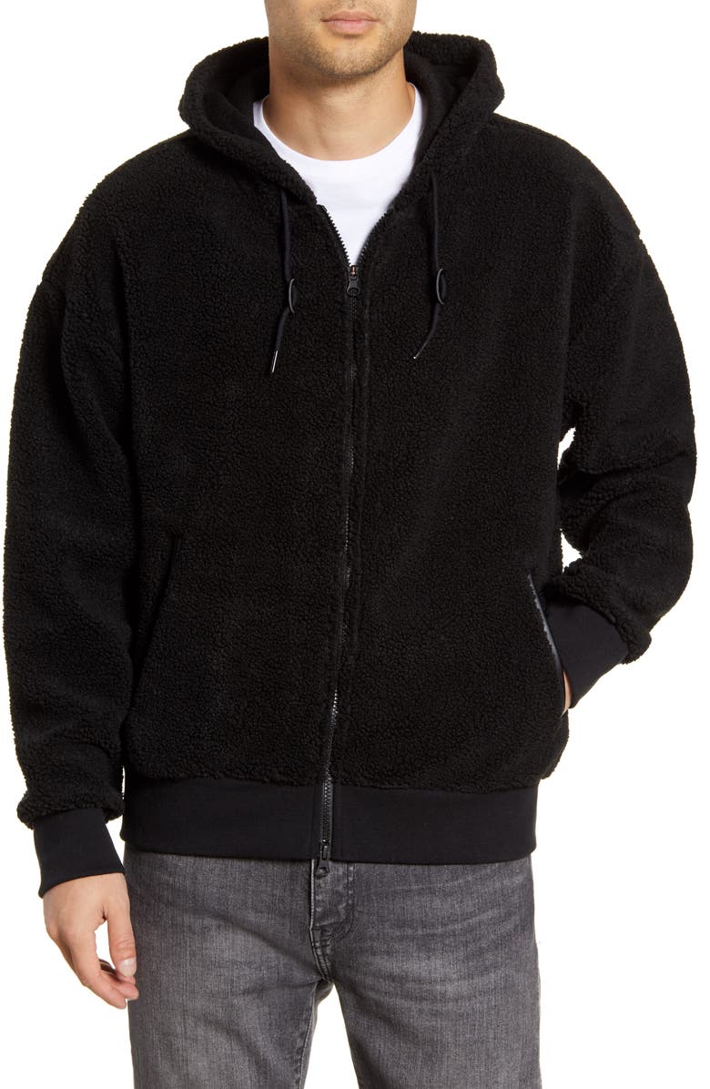 Nike SB Nike Faux Shearling Hoodie, Main, color,