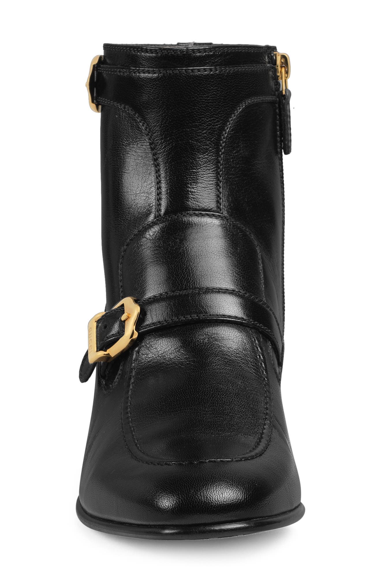 Gucci Double Buckle Boot, Alternate, color, 