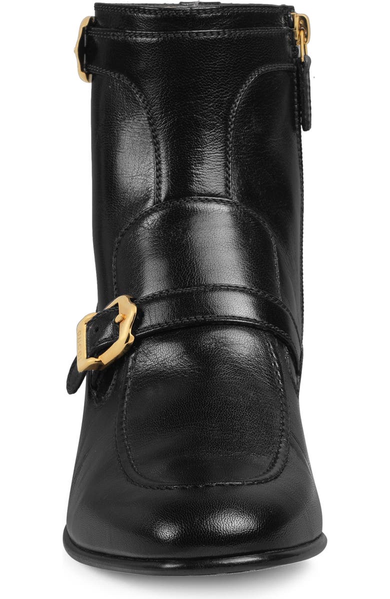 Gucci Double Buckle Boot, Alternate, color,