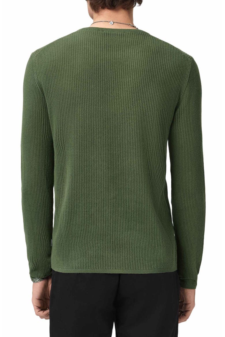 Montclair Mesh Stitch Organic Cotton Blend Sweater, Alternate, color, LIGHT OLIVE