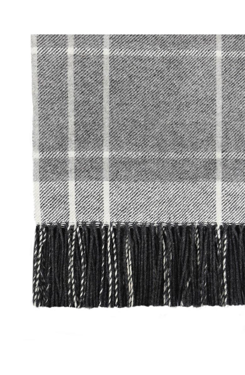 MELANGE HOME Italian Wool Blend Throw - Grey, Alternate, color, 