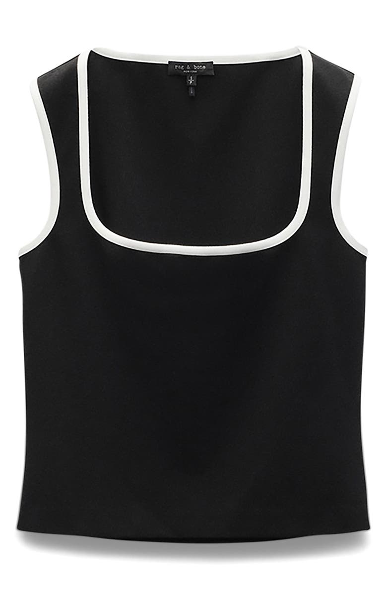 rag & bone Irina Sports Tank, Alternate, color, Black