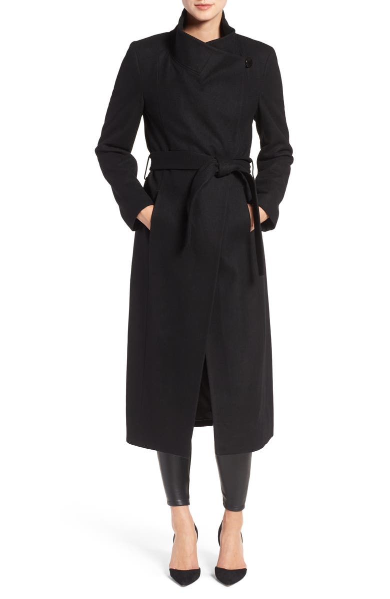 Kenneth Cole New York Fencer Melton Wool Maxi Coat, Main, color, 