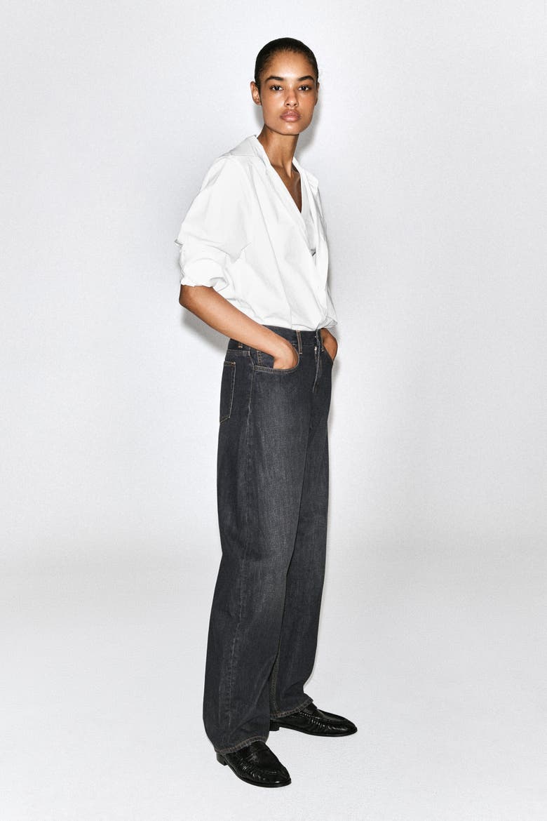 Inlet Curved-leg Jeans, Alternate, color, DARK GRAY