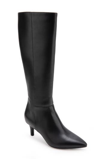 Aerosoles Epic Stretch Kitten Heel Tall Boot In Black