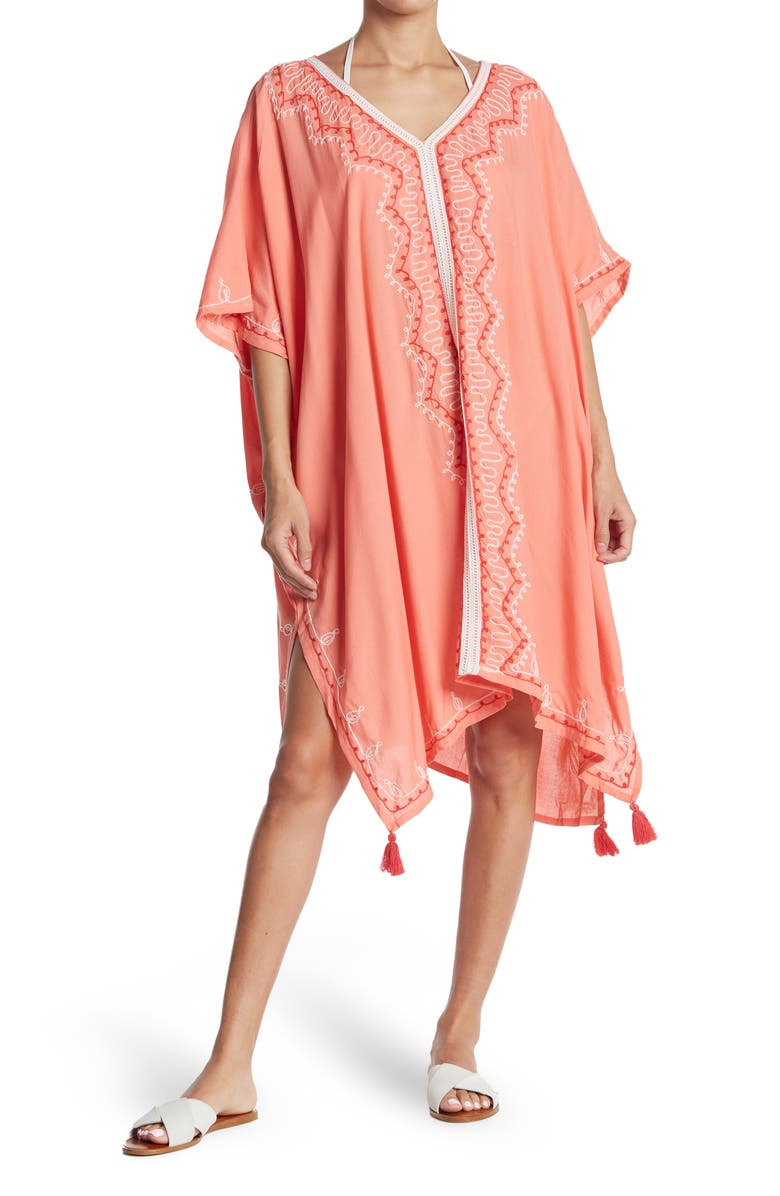 Lulla Collection by Bindya Embroidered Border Tunic | Nordstromrack