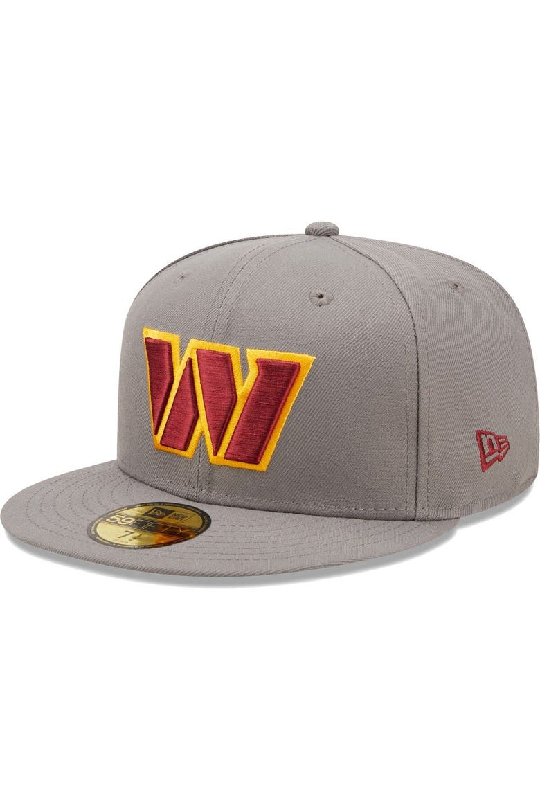 Men's New Era Graphite Washington Commanders Storm II 59FIFTY Fitted Hat, Alternate, color, Graphite