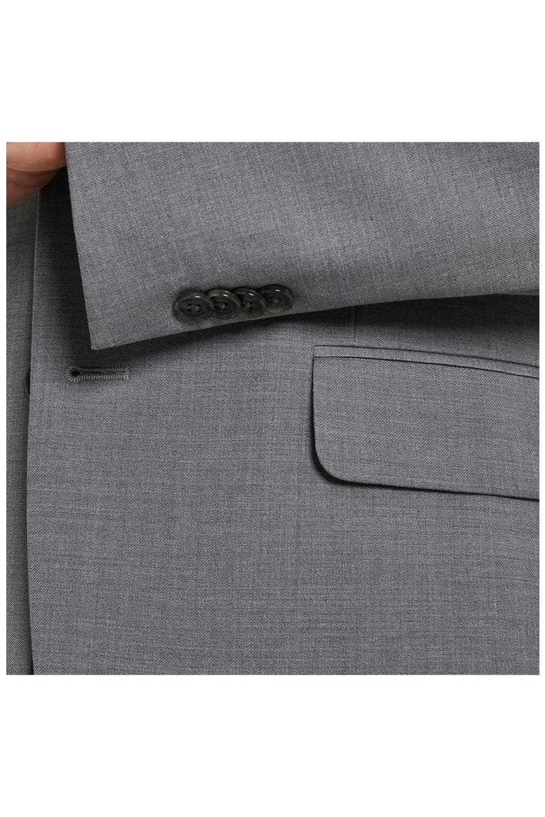 Tommy Sharkskin Two Button Notch Lapel Wool Blend Suit Separates Jacket, Alternate, color, GREY