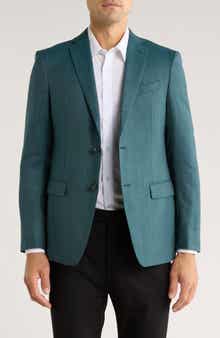 John Varvatos Star USA Chevron Virgin Wool Two-Button Sport Coat