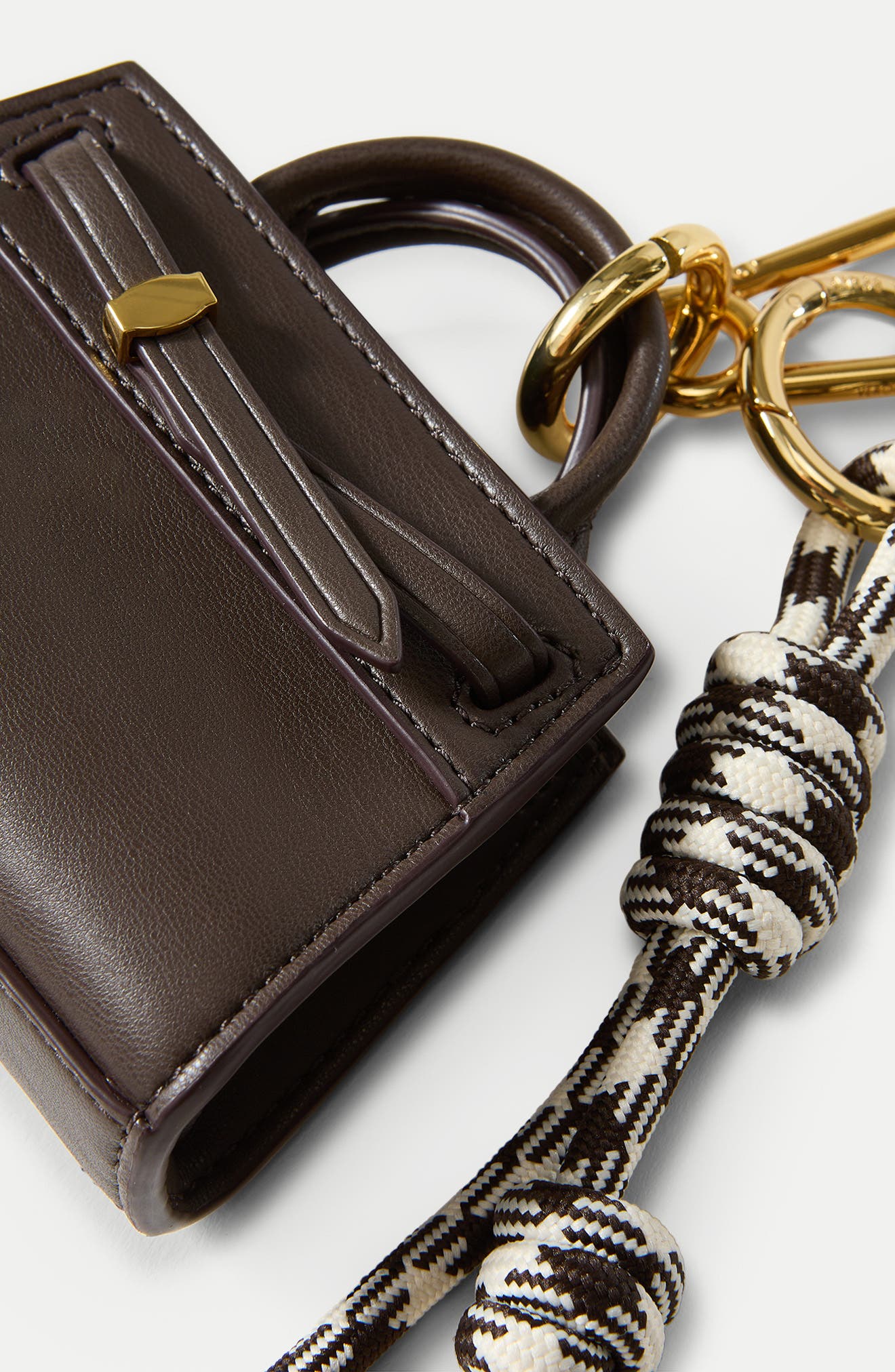 Veronica Beard Dash Bag Charm, Alternate, color, Espresso Multi