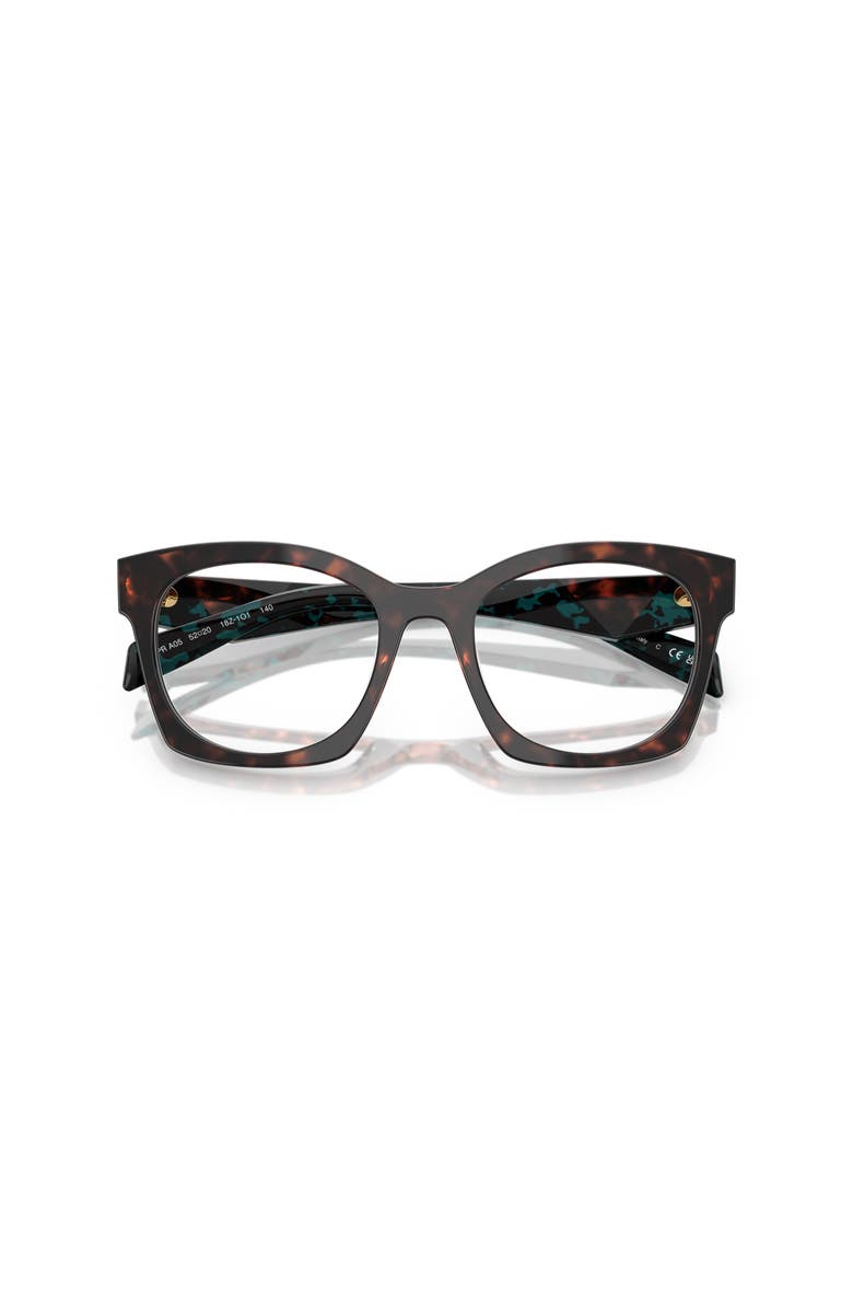 Prada 52mm Irregular optical glasses, Alternate, color, Tortoise
