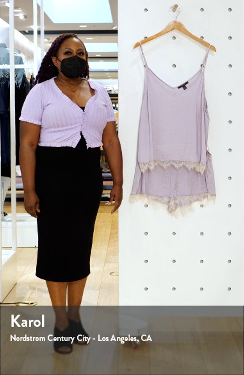 Lydia Hammered Satin Shorts Pajamas, sales video thumbnail