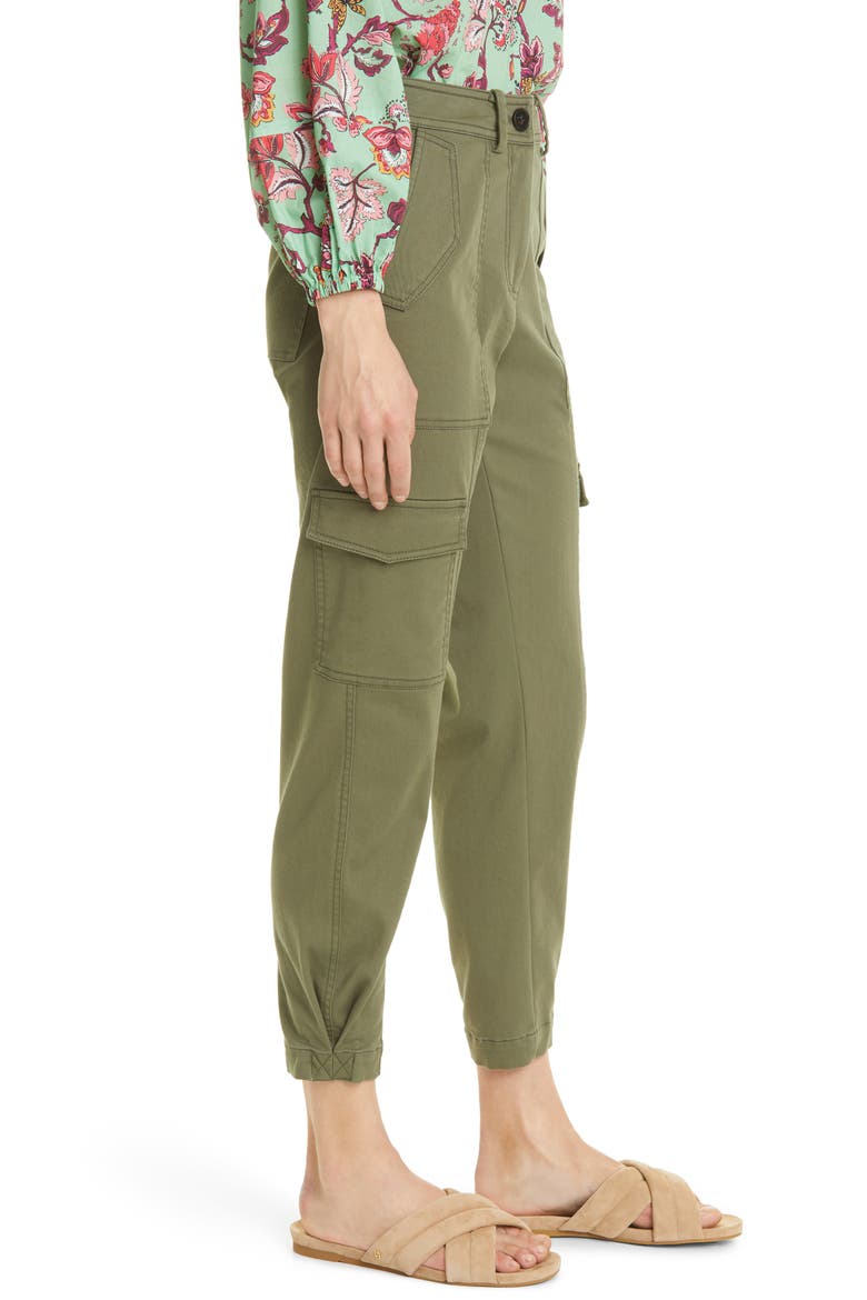 Elian Cotton Blend Utility Pants, Alternate, color, FATIGUE