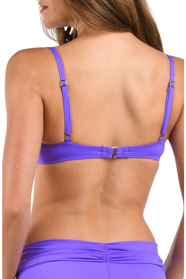 Island Goddess Wrap Bikini Top, Alternate, color, ULTRAVIOLET