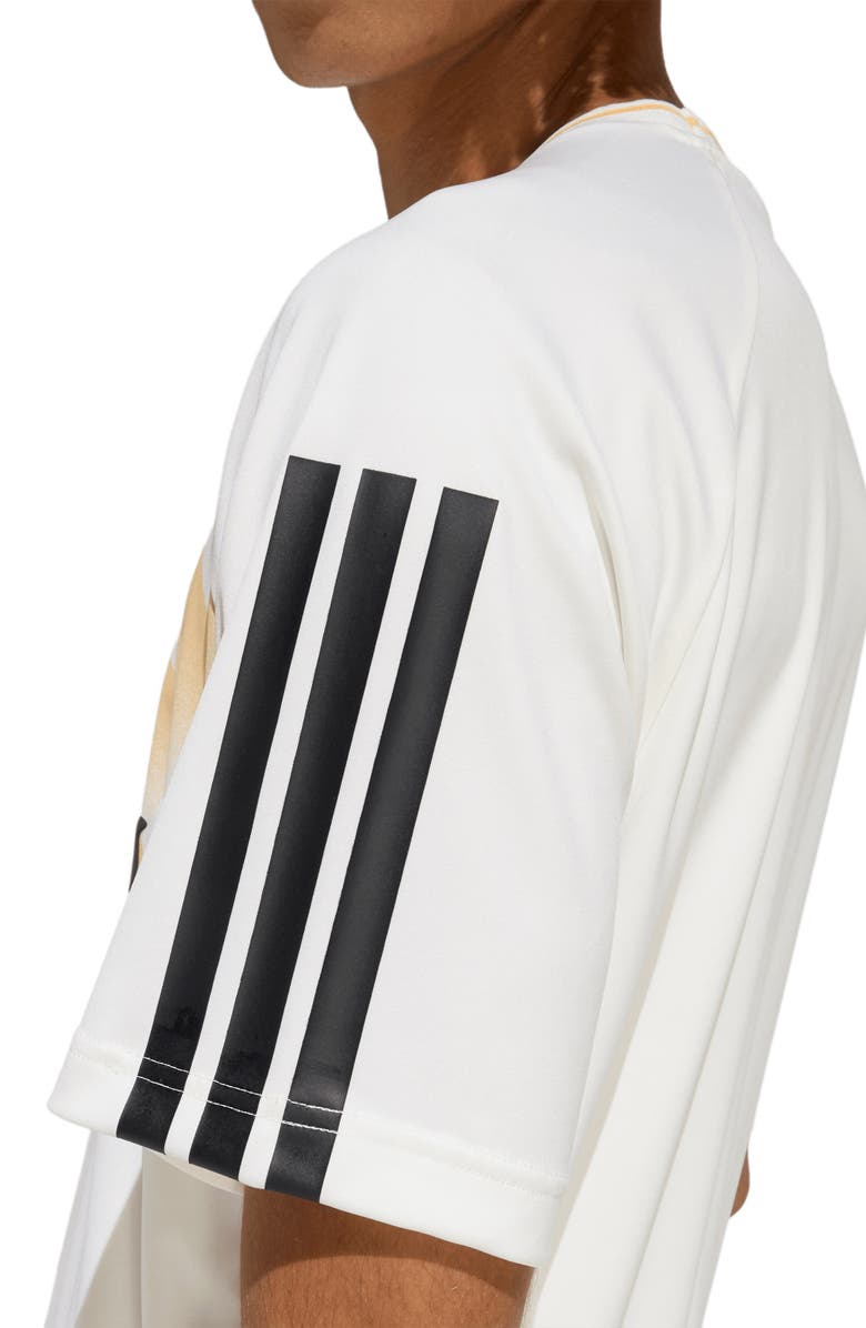 adidas Tiro X Common Goal Jersey T-Shirt, Alternate, color, Dusky Bronze/ Off White/ Black