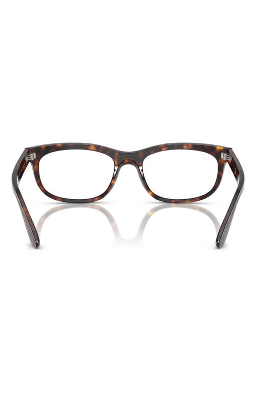 Ray Ban Ray-ban Balorette 56mm Pillow Optical Glasses In Havana