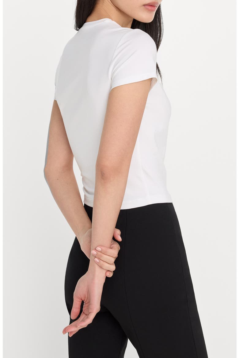 Superstretch Twist T-Shirt, Alternate, color, WHITE001