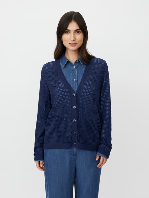 MaLarkena Open Knit Cardigan