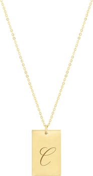 Set & Stones Stella Initial Necklace