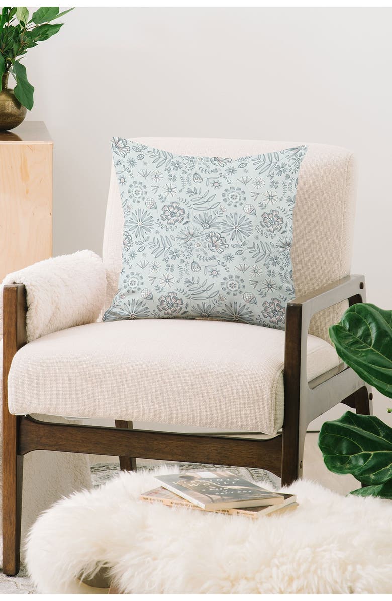 Deny Designs Pimlada Phuapradit Winter Petal Square Throw Pillow, Alternate, color, 