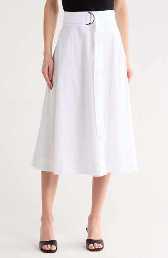 Veronica Beard Facia Belted Skirt