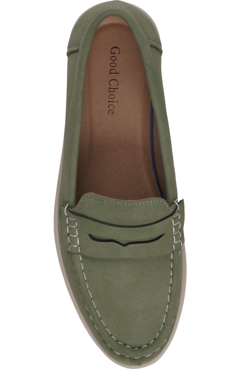 GC SHOES Fallon Penny Loafer, Alternate, color, Green