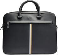 BOSS Ray Stripe Faux Leather Document Case