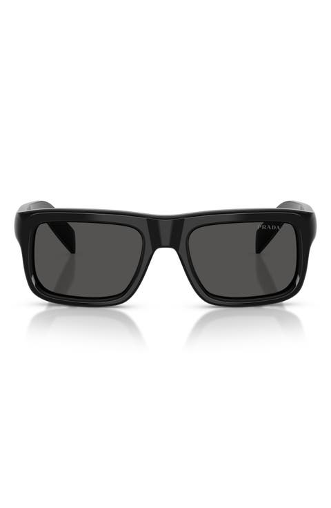 56mm Rectangular Sunglasses