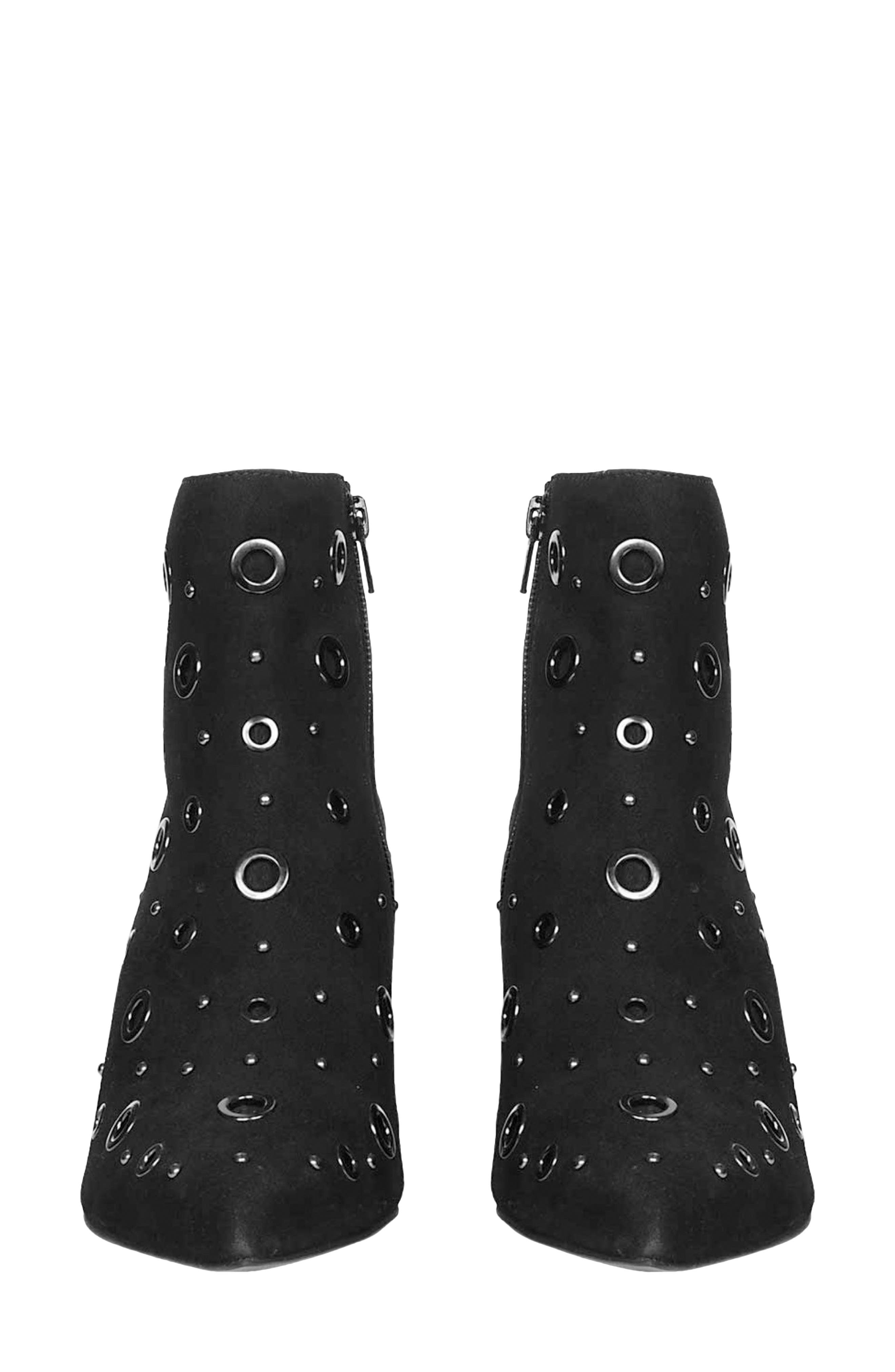 SAINT G Uru Pointed Toe Bootie, Alternate, color, Black Suede