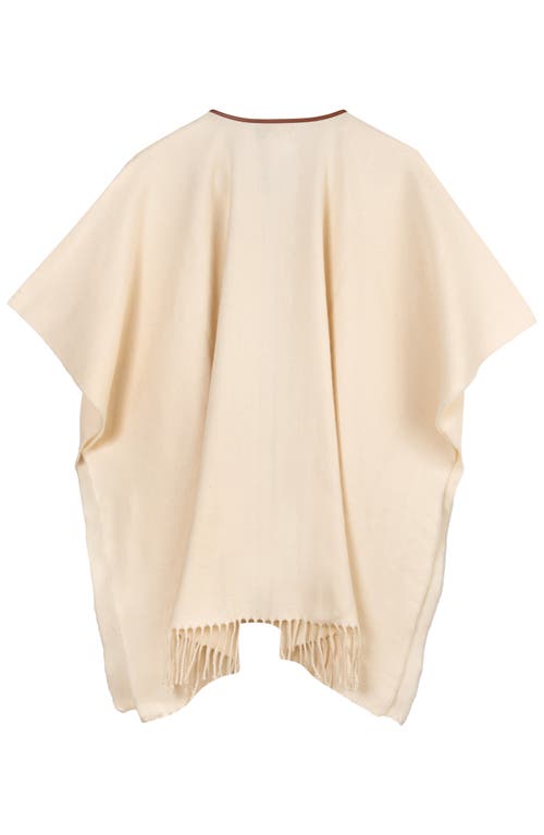 Lauren Ralplh Lauren Ruana With Equestrian Buckle In Neutral