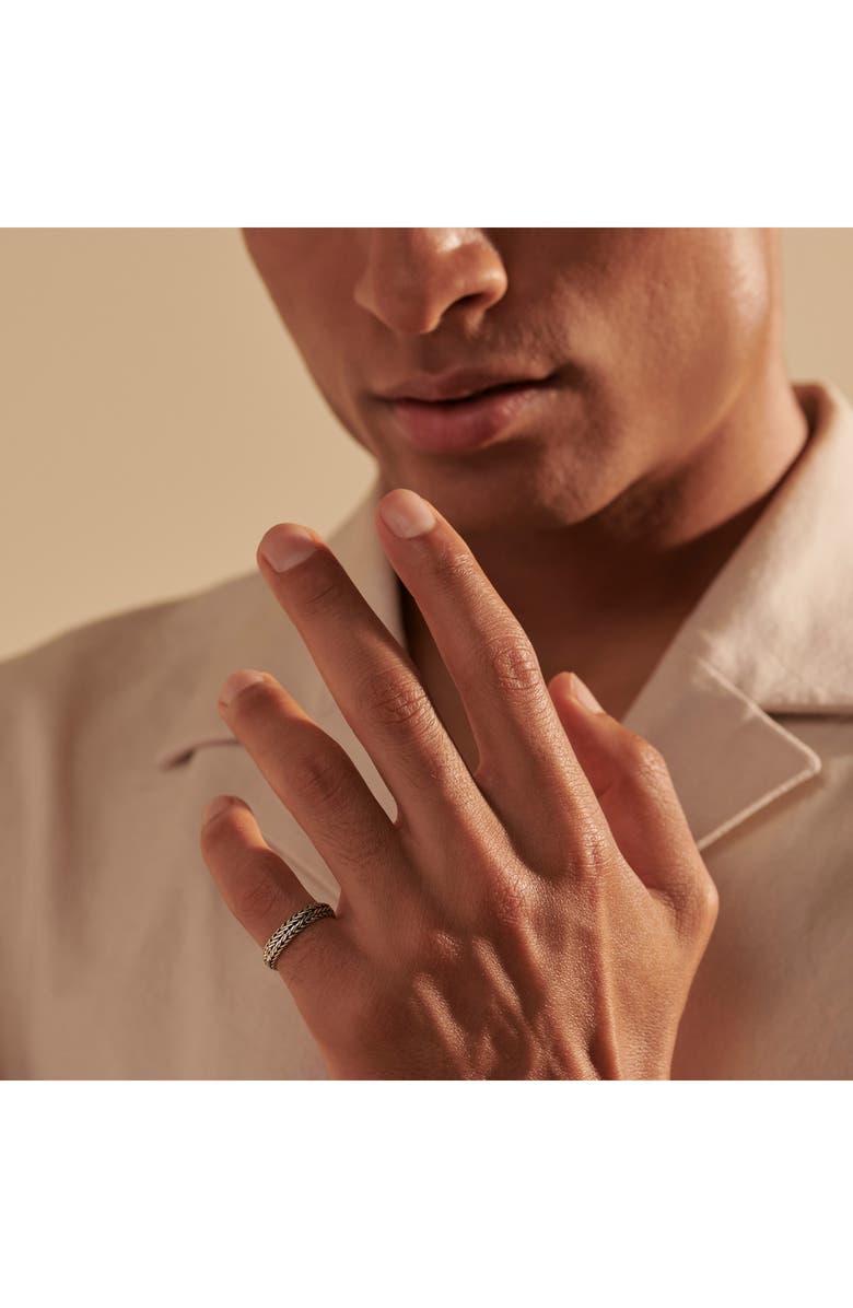 John Hardy Kami Chain Ring,, 4.5mm, Alternate, color, Silver