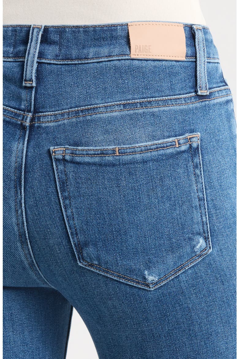 Laurel Raw Hem High Waist Canyon Bootcut Jeans, Alternate, color, BOOKSHELF