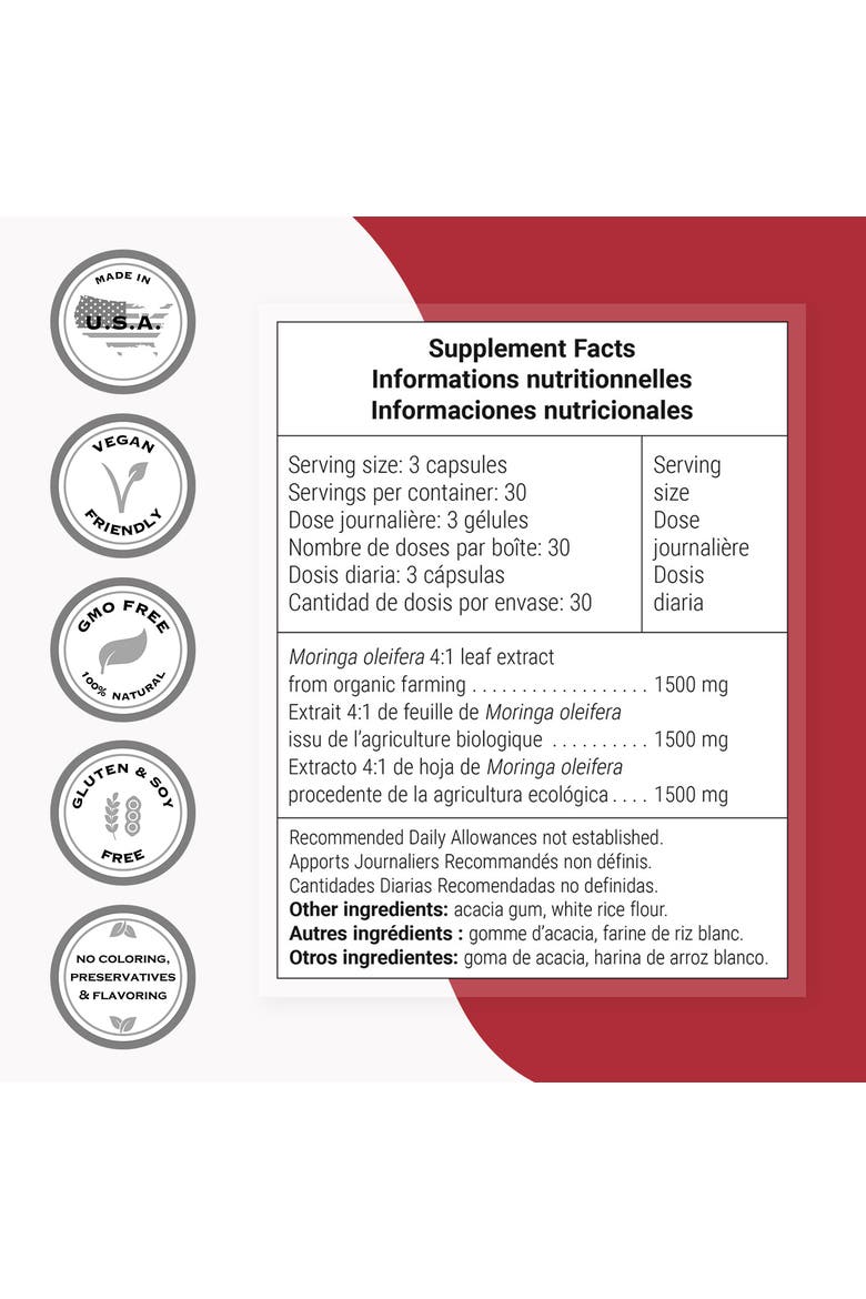 Organic Moringa 1500mg, Alternate, color, None
