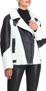 GORSKI Genuine Shearling Asymmetrical Zip Jacket