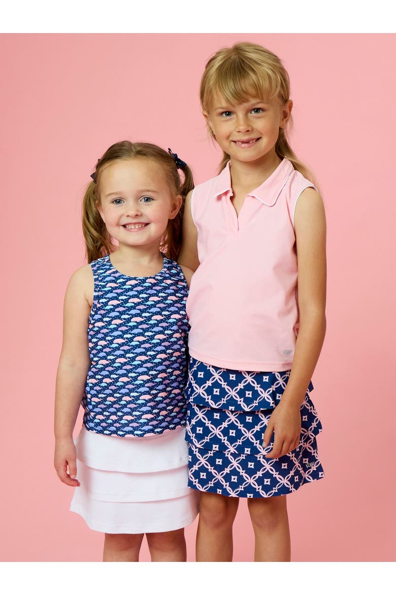 Girls Active Skort, Alternate, color, Navy Coastal Charm