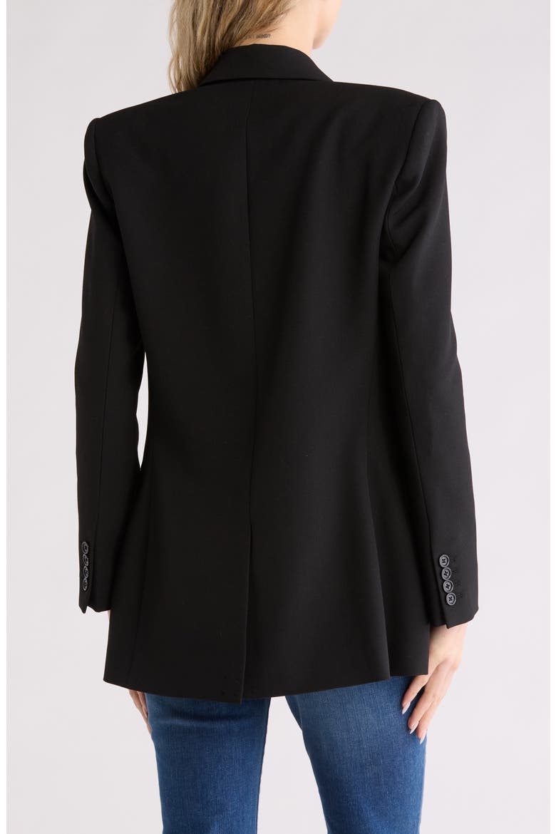 Slim Double Breasted Blazer, Alternate, color, NOIR