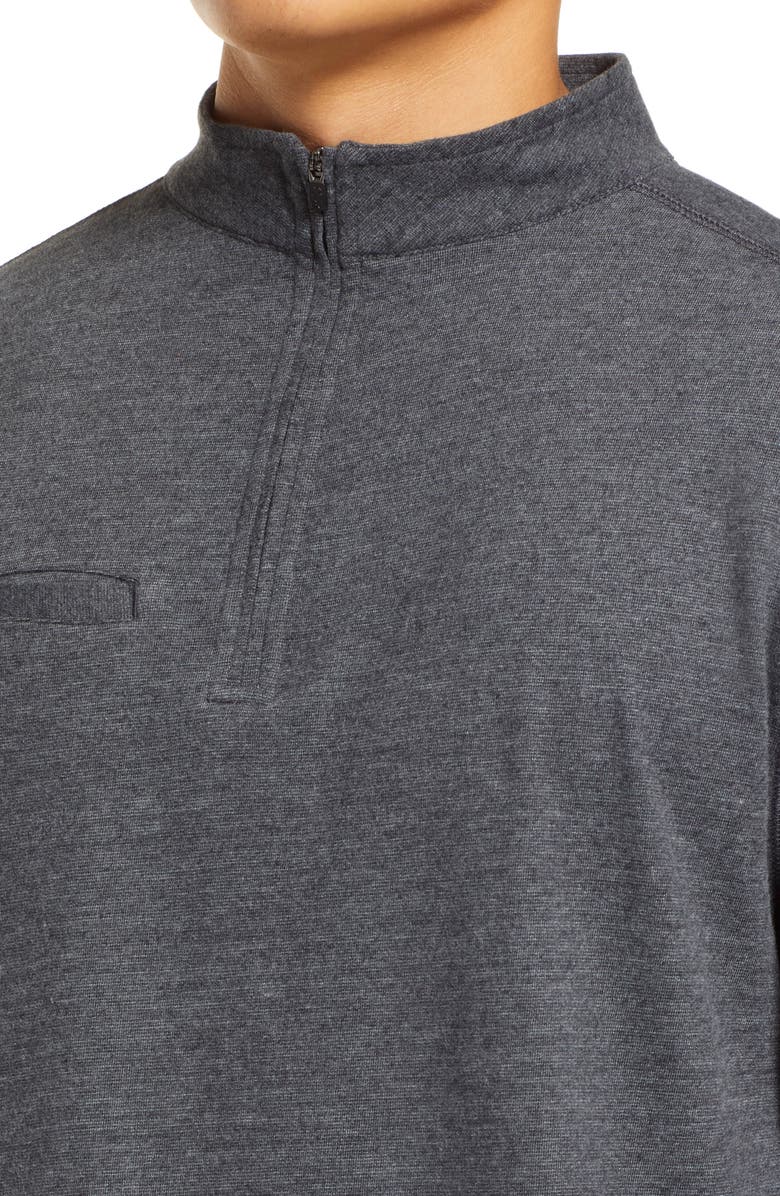 Black Clover Clyde Mock Neck Half-Zip Pullover, Alternate, color, 