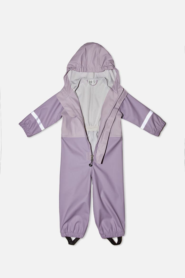 Rain Reflective Strip Adjustable Suspender Overalls, Alternate, color, Mauve