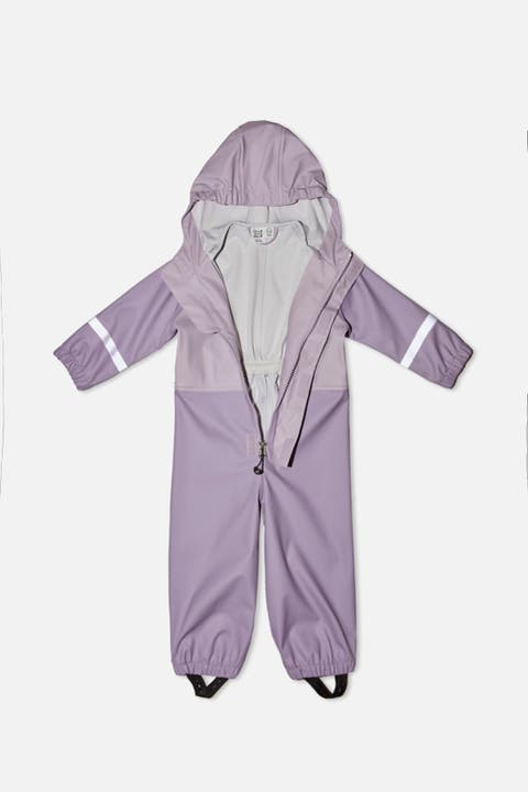 Rain Hooded Full-Zip One Piece