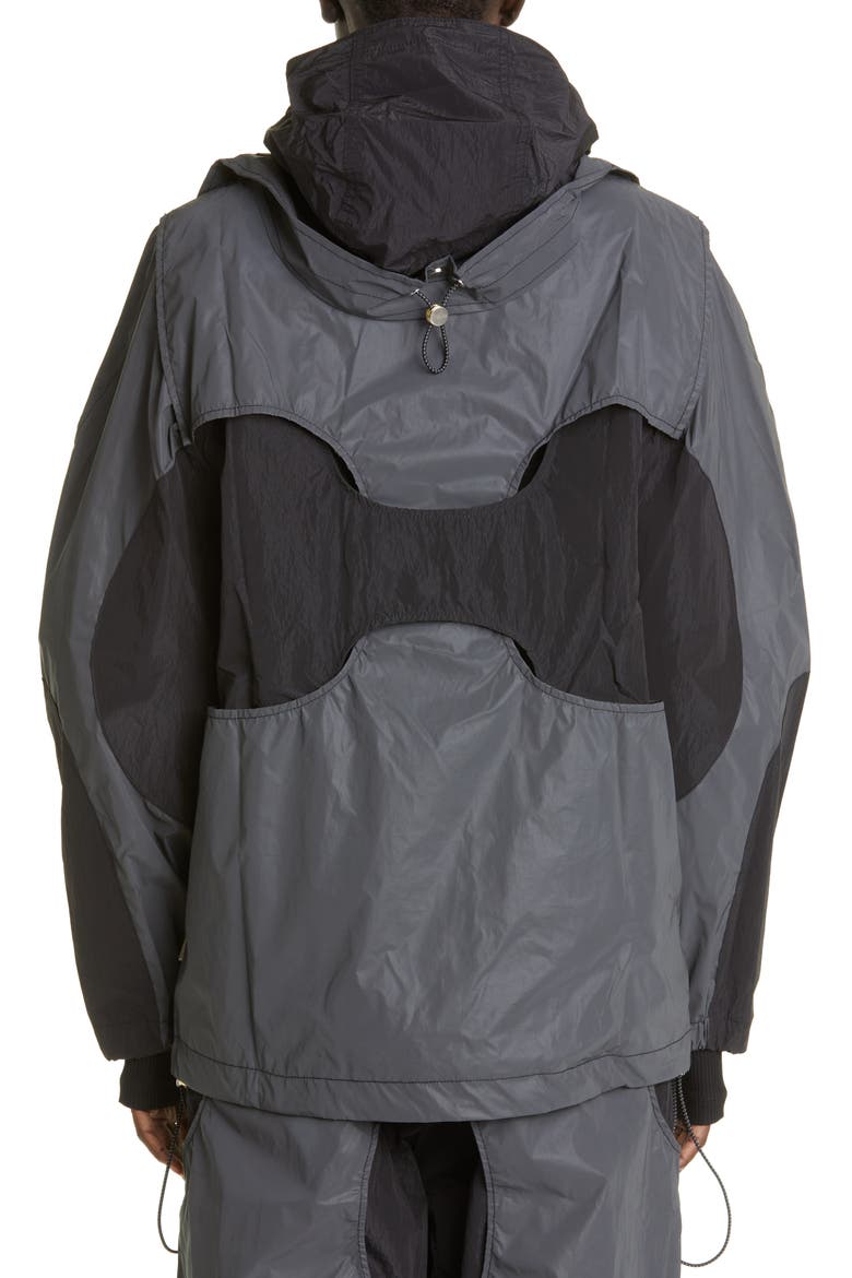 Reflective Hooded Windbreaker, Alternate, color, BLACK REFLECTIVE