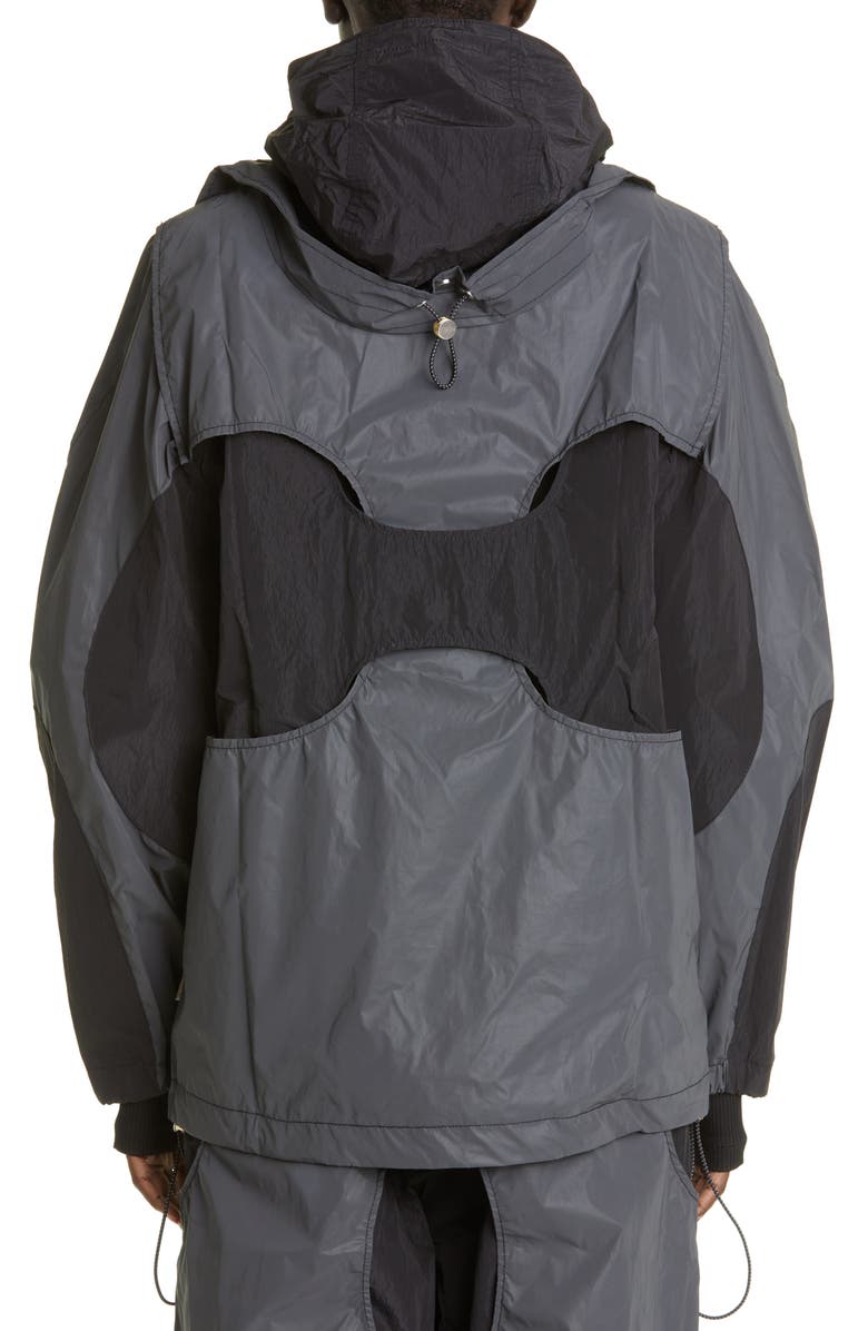 Dion Lee Reflective Hooded Windbreaker, Alternate, color, 