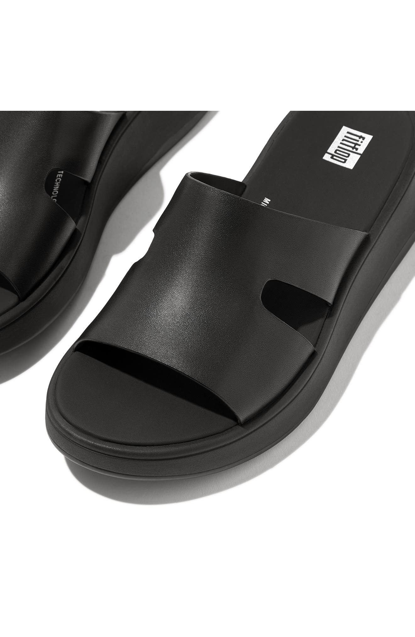 FitFlop Halo Rhinestone Pavé Wedge Sandal, Alternate, color, Black