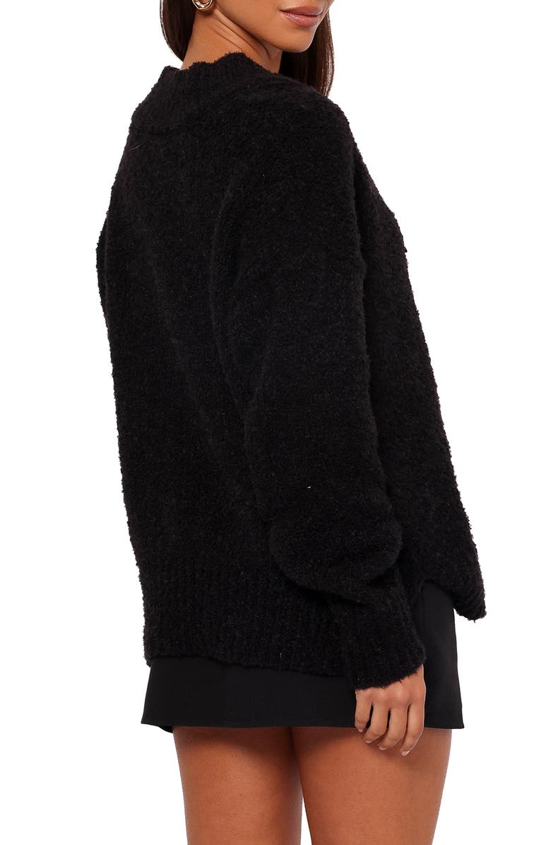 Petal & Pup Charisma V-Neck Sweater, Alternate, color, Black