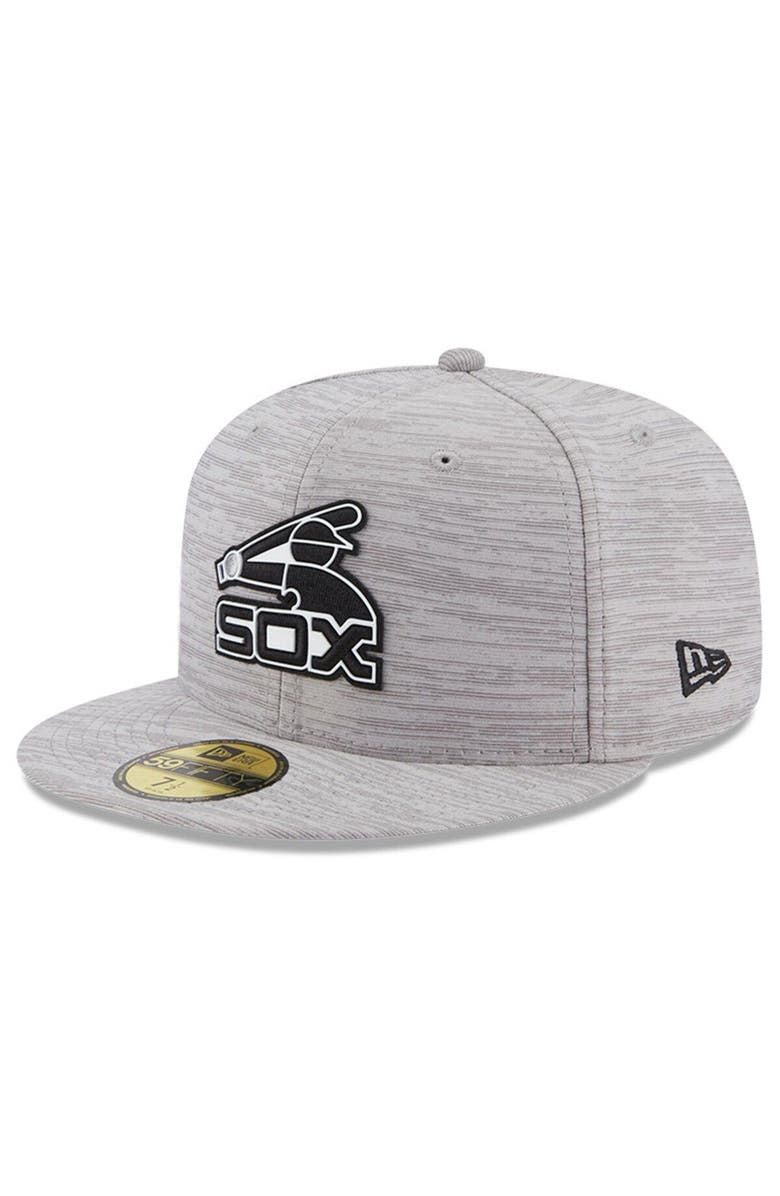 New Era Men's New Era  Gray Chicago White Sox 2023 Clubhouse 59FIFTY Fitted Hat, Main, color, 