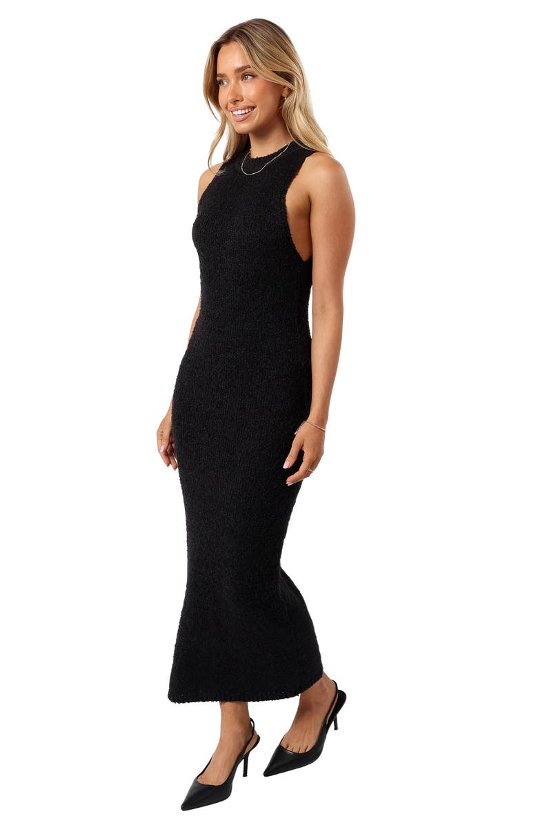 Petal & Pup Liam Sleeveless Maxi Sweater Dress, Alternate, color, Black