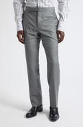 TOM FORD Shelton Wool Sharkskin Tapered Pants