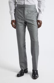 TOM FORD Shelton Wool Sharkskin Tapered Pants
