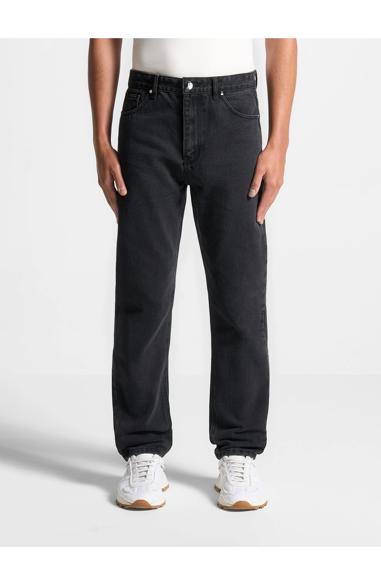 Manière De Voir Regular Fit Jeans, Main, color, Black