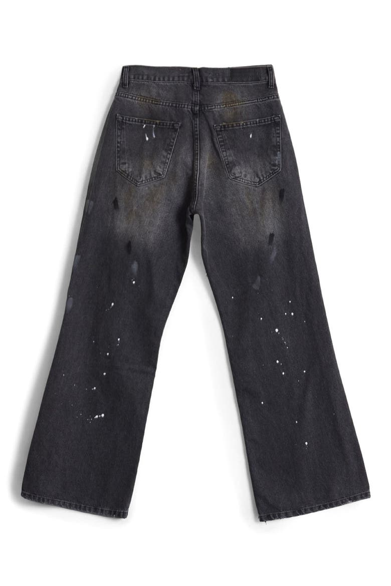 G04 Painted Straight Leg Jeans, Alternate, color, WASHED BLACK