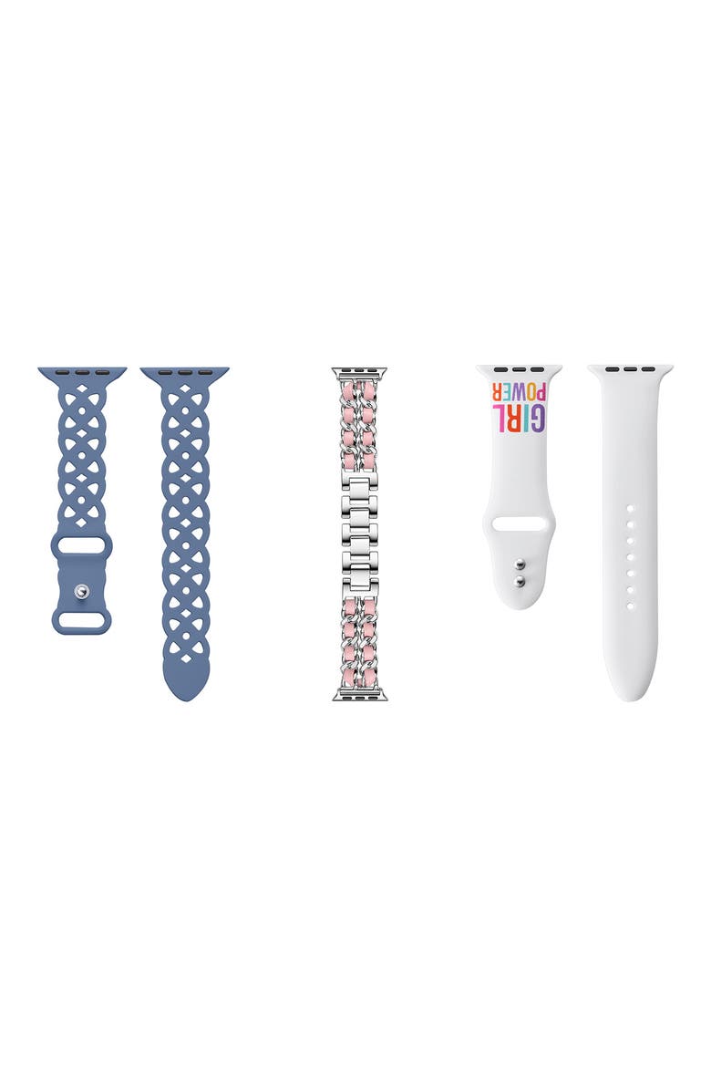 Girl Power Assorted 3-Pack Apple Watch® Watchbands, Alternate, color, ASSORTED